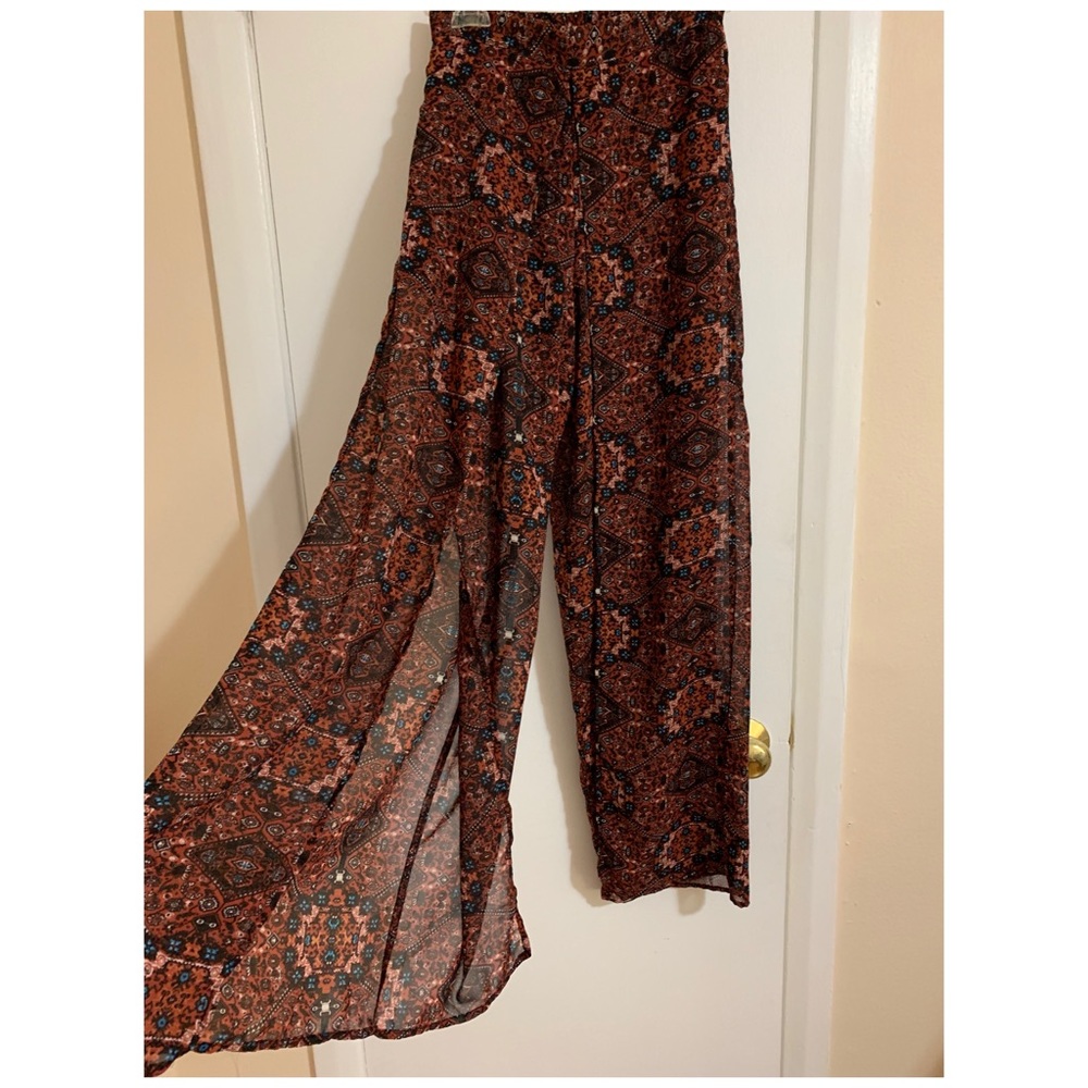 Flowy Layered Slit Pants